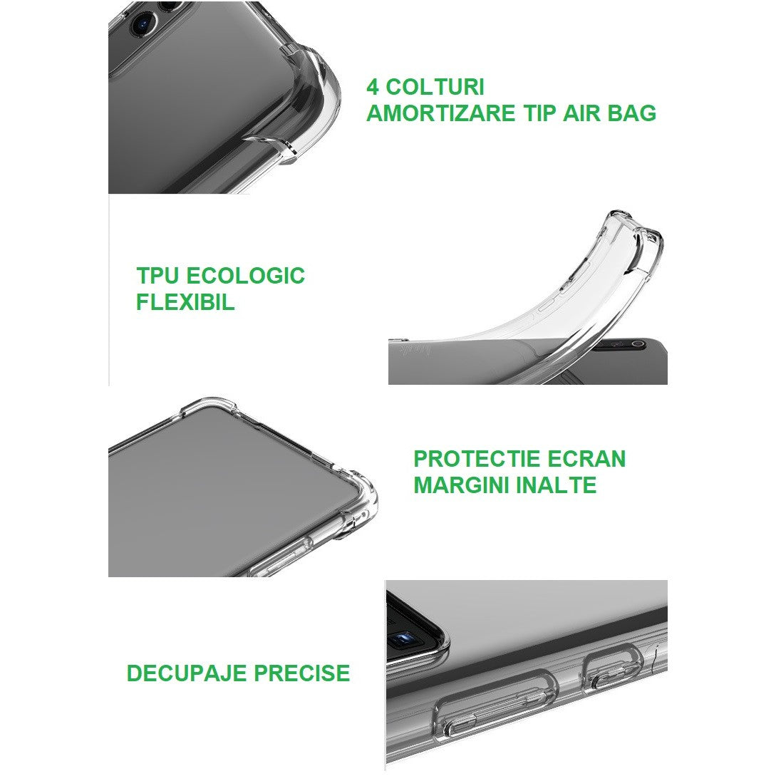 Husa protectie pentru  OnePlus 10 Pro, Kaveny, TPU, Antisoc, Protectie colturi, Rezistenta la impact, 1.5 mm, Transparenta