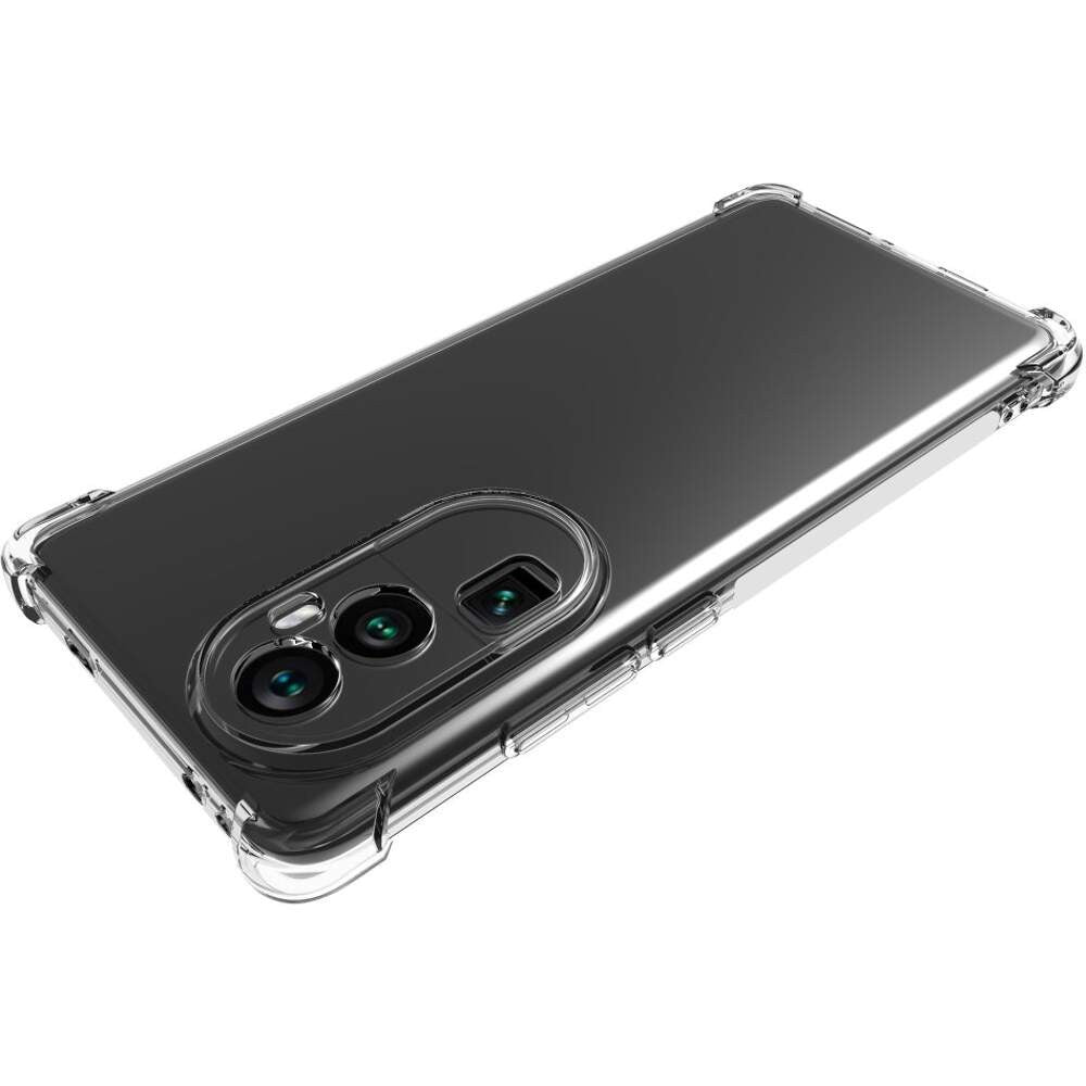 Husa protectie pentru Oppo Reno 8 Pro 5G, Kaveny, TPU, Antisoc, Protectie colturi, Rezistenta la impact, 1.5 mm, Transparenta