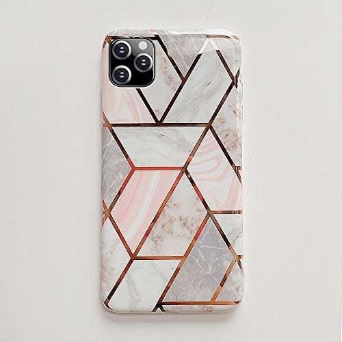 Husa protectie pentru Samsung A71 Soft IMD TPU Marble Geometric Alb