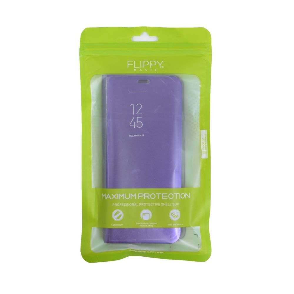Husa Samsung Galaxy J6 Plus 2018 Kaveny® Flip Cover Oglinda Negru