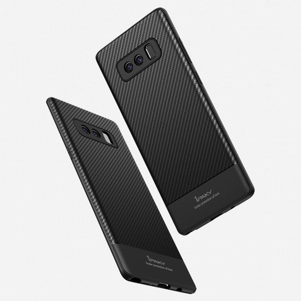 Husa Samsung Galaxy Note 8 IPAKY Carbon Fiber Negru