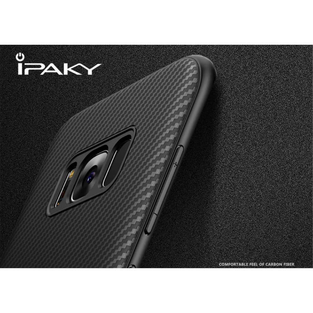 Husa Samsung Galaxy S8 Plus IPAKY Carbon Fiber Negru
