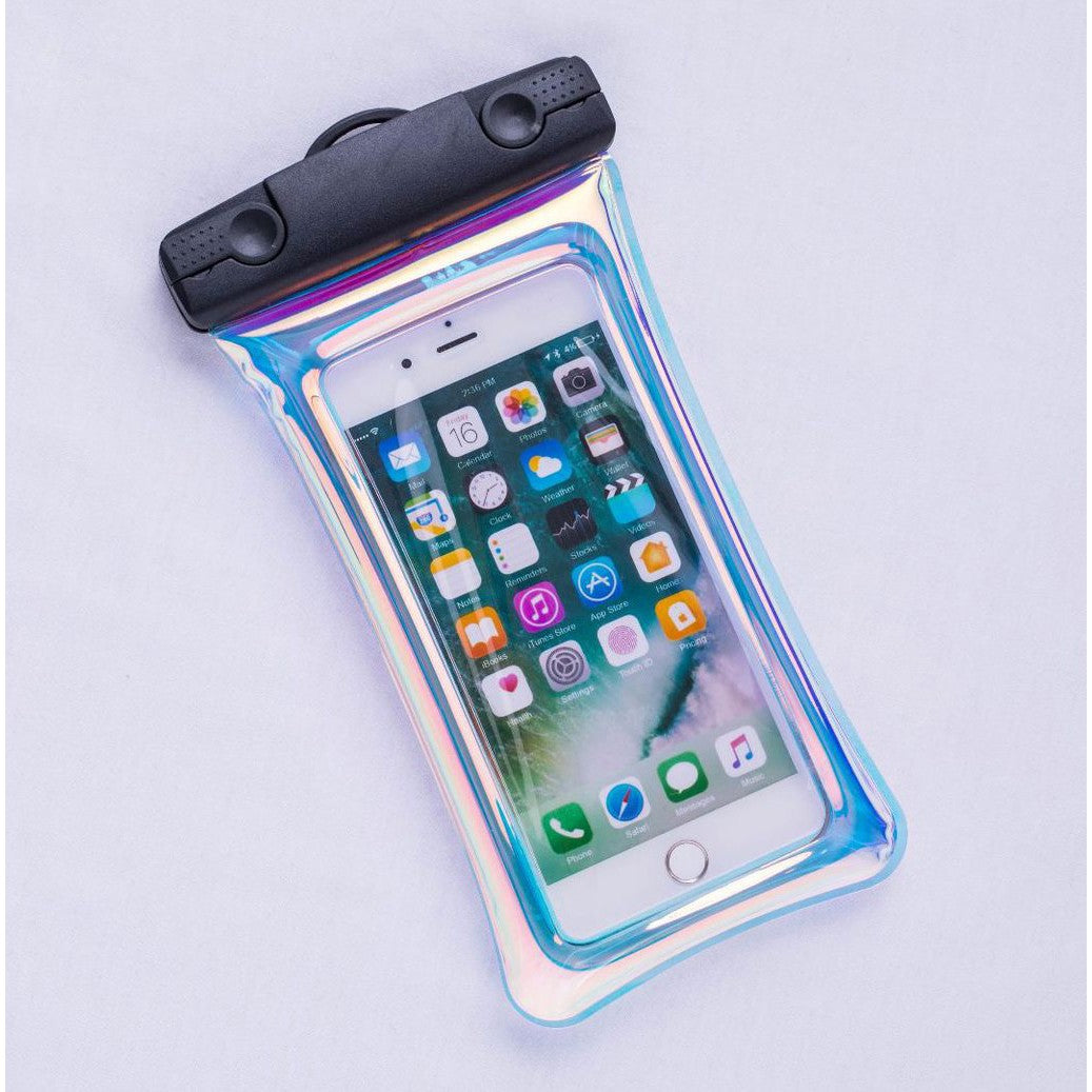 Husa subacvatica Holografica Waterproof Kaveny, Snowproof, Universala, Impermeabila, cu Snur, pentru telefon sau documente, Negru