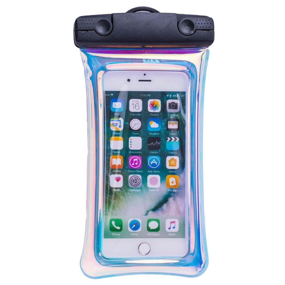 Husa subacvatica Holografica Waterproof Kaveny, Snowproof, Universala, Impermeabila, cu Snur, pentru telefon sau documente, Negru