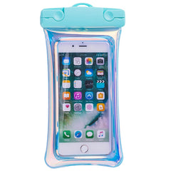 Husa subacvatica Holografica Waterproof Kaveny, Snowproof, Universala, Impermeabila, cu Snur, pentru telefon sau documente, Bleu