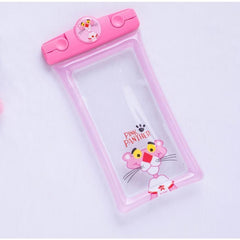 Husa subacvatica Mascot Waterproof Kaveny, Snowproof, Universala, cu Snur, pentru telefon sau documente, Pantera, Roz