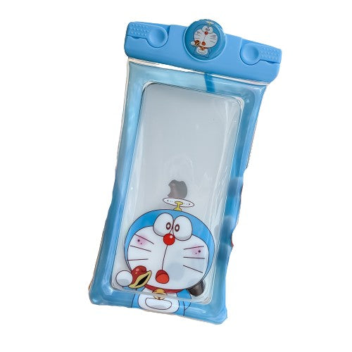 Husa subacvatica Mascot Waterproof Kaveny, Snowproof, Universala, cu Snur, pentru telefon sau documente, Cat, Bleu