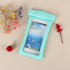 Husa subacvatica Matte Cushion Waterproof Kaveny, Snowproof, Universala, cu Snur, pentru telefon sau documente, Verde Menta