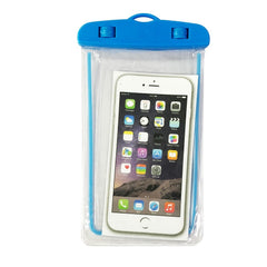 Husa subacvatica Zip Waterproof Kaveny, Snowproof, Universala, Impermeabila, cu Snur, pentru telefon sau documente, Albastru deschis