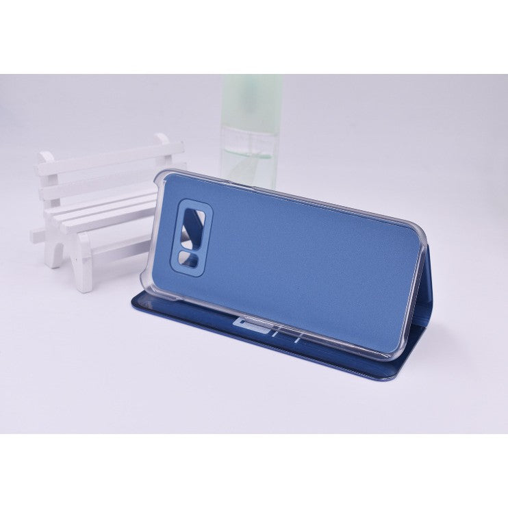 Husa Tip Carte, Kadeny, Compatibila cu Huawei Mate 10 Lite, Flip Cover Oglinda, Albastru