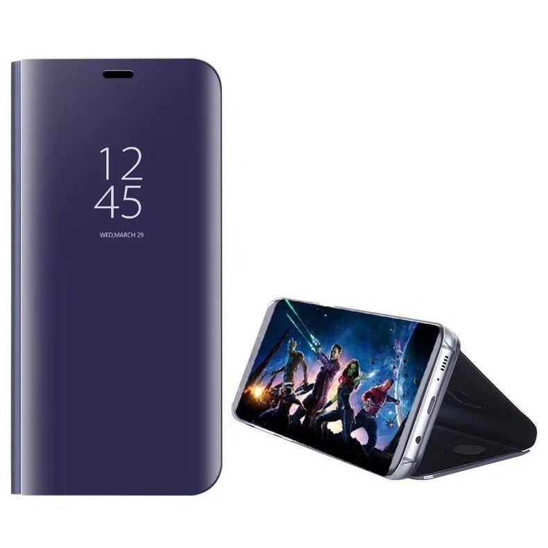 Husa Tip Carte, Kaveny, Compatibila cu Huawei Mate 10 Lite, Flip Cover Oglinda, Violet