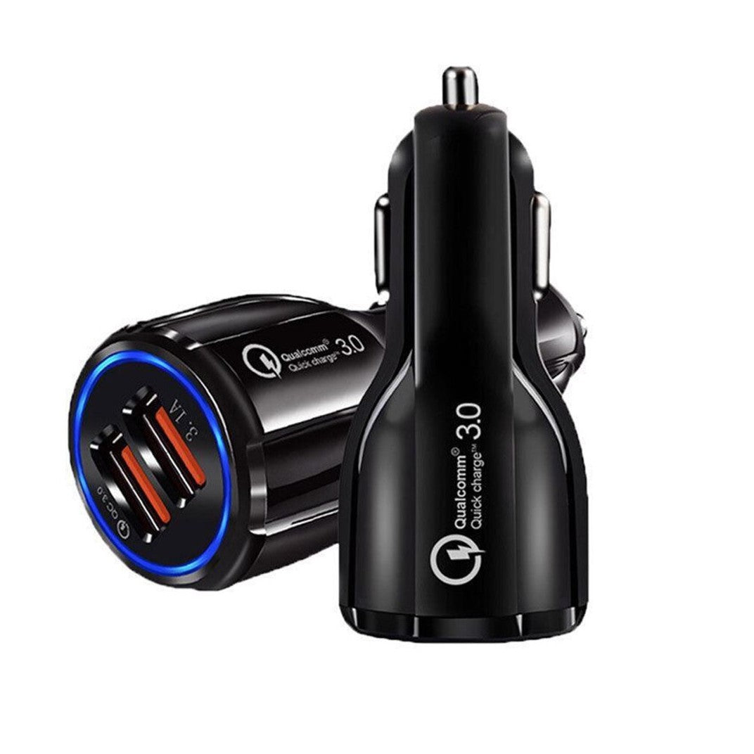 Incarcator Auto, Kadeny, Pentru Bricheta, Incarcare Rapida, Interfata USB, 12V-24V, Negru