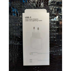 Incarcator compatibil cu iPhone, USB Type-C, Fast charge, Putere 20W, Kadeny, Alb