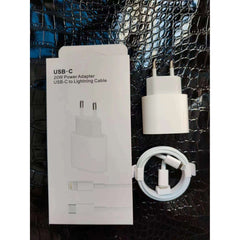 Incarcator compatibil cu iPhone, USB Type-C, Fast charge, Putere 20W, Kadeny, Alb