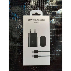 Incarcator Universal 25 W USB-C + Cablu Type-C, Kadeny, Negru