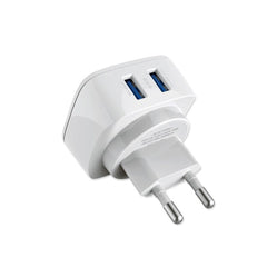 Incarcator Lightning cu 2 porturi USB 2,4 A Alb 1 m Cod Produs 08079