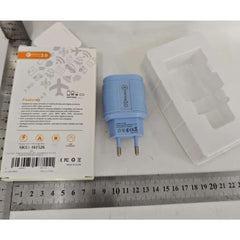 Incarcator Rapid QC3.0, Kadeny, 3 Porturi USB, 2.1A, 18W, din ABS, Protectie Supraincalzire, Gama Macarons, Albastru