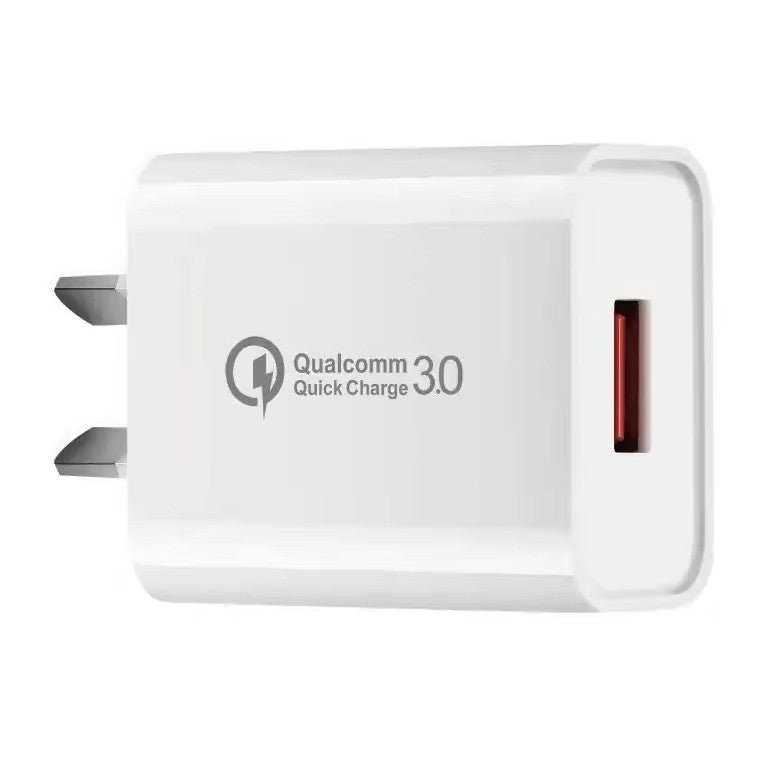 Incarcator Retea Fast Charge 5V3A, Kadeny, Capat STANDARD EUROPEAN QC 3.0, 18W, Fara Cablu, Alb