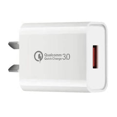Incarcator Retea Fast Charge 5V3A, Kadeny, Capat STANDARD EUROPEAN QC 3.0, 18W, Fara Cablu, Alb