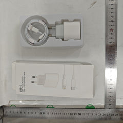 Incarcator Retea Fast Charge, Kadeny, Incarcator Standard European PD20W, Compatibil cu iPhone 8-14, Cablu Fast Charge Inclus de 27W, 1m, Alb