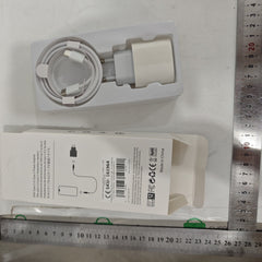 Incarcator Retea Fast Charge, Kadeny, Incarcator Standard European PD30W, Compatibil cu iPhone 15/16, Cablu Fast Charge Inclus de 27W, 1m, Alb