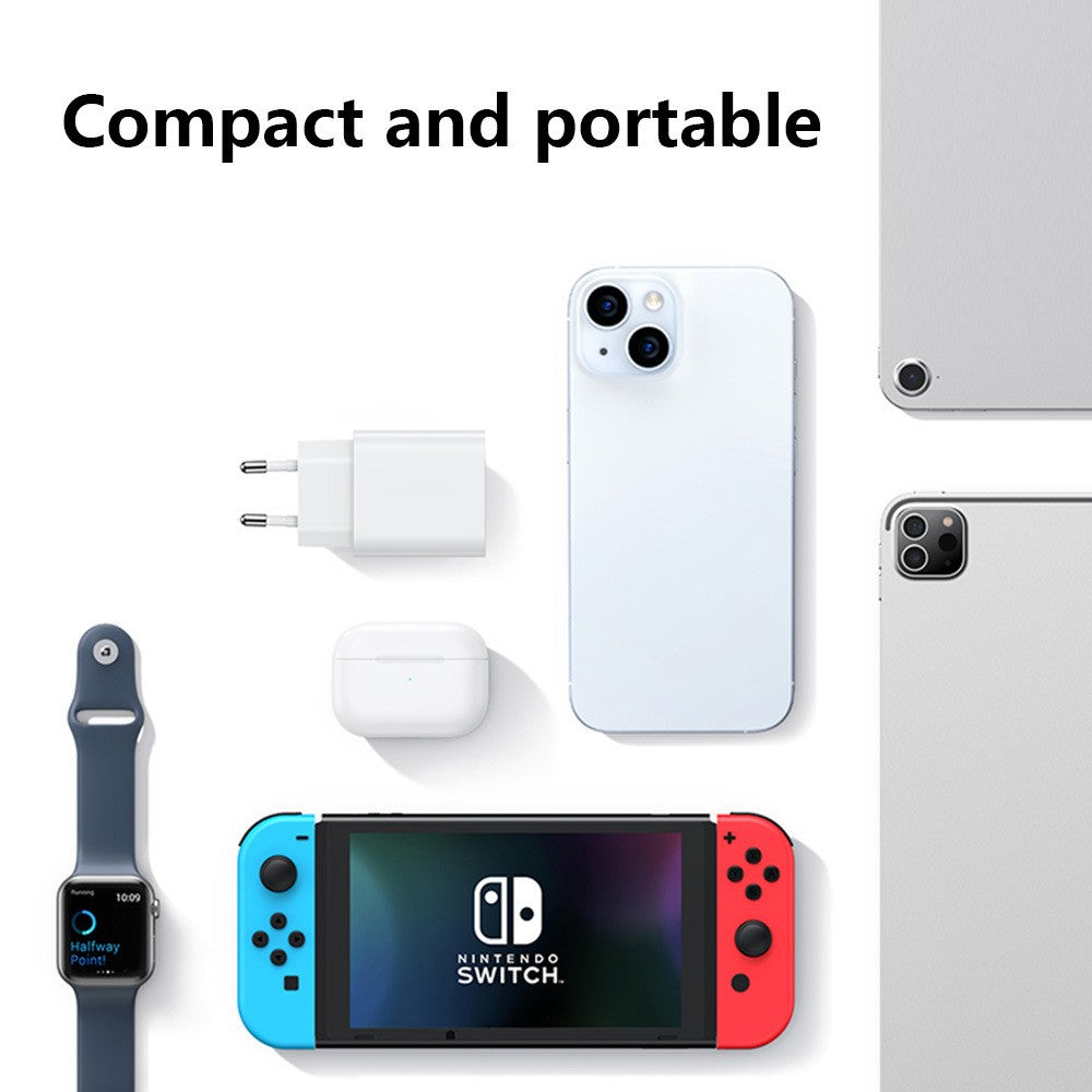 Incarcator Retea Fast Charge, Kadeny, Incarcator Standard European Power Delivery 30 W, Compatibil cu iPhone 15 / 16, Alb