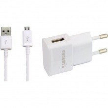 Incarcator Retea Micro USB Samsung Adaptor ETA0U81EWE Cablu ECB-DU4AWE 1 m Bulk Alb