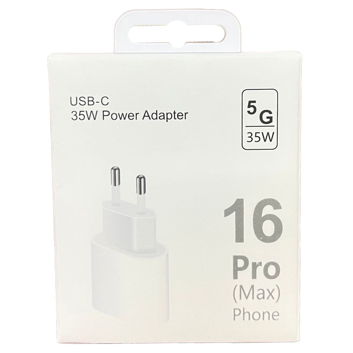 Incarcator Super Fast Charge, Kadeny, Incarcator Fast Charge compatibil Apple, 35 W, Incarcator Fast Charge USB-C to USB-C, fara cablu, Alb