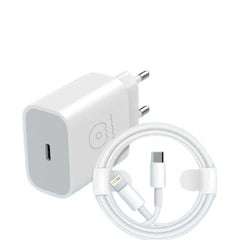 Incarcator WUW, Tip-C- Lightning, Compatibil iPhone, 2.4A, Kadeny, Alb