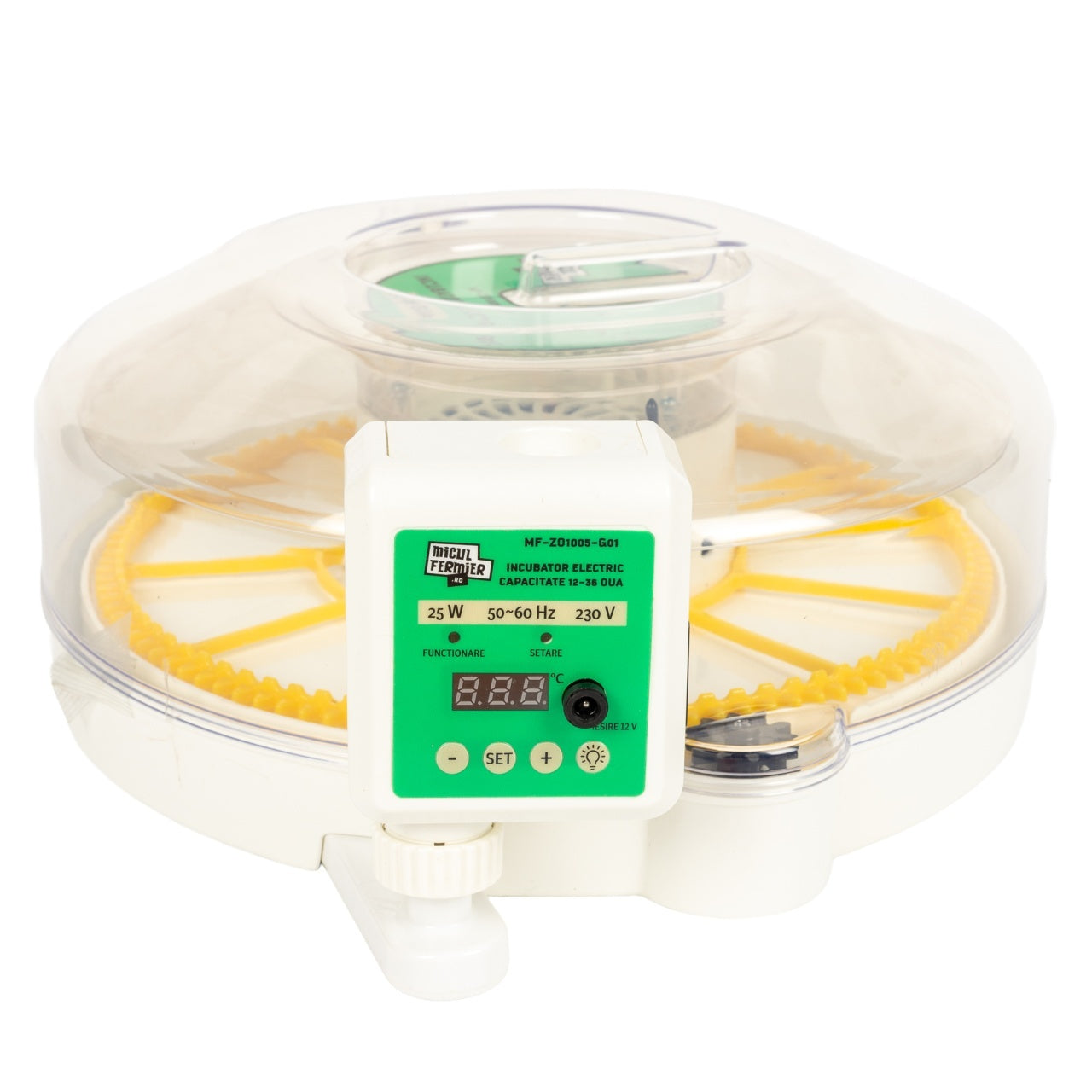 Incubator electric Micul Fermier capacitate 12-36 oua