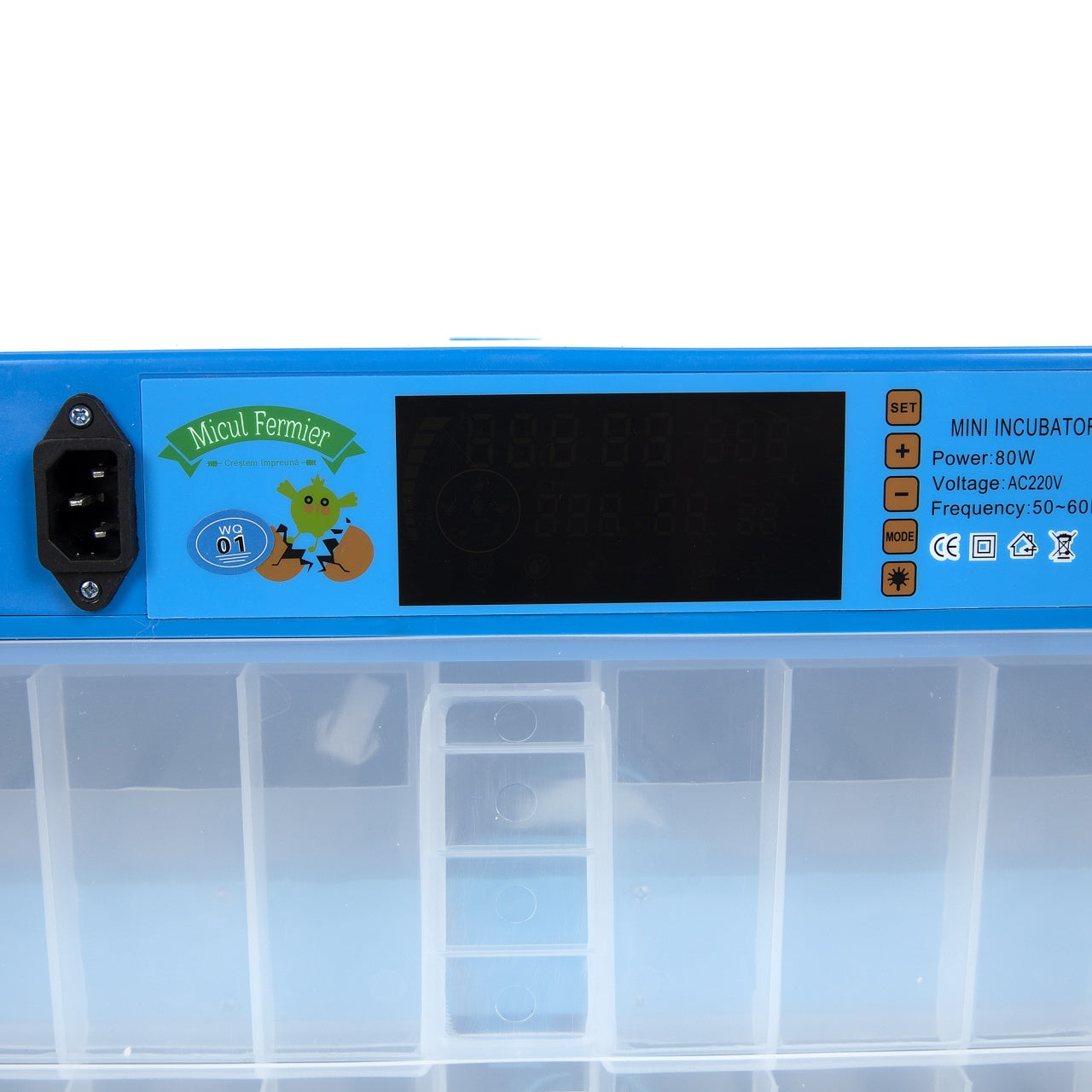 Incubator electric Micul Fermier capacitate 128 oua, 2 etaje