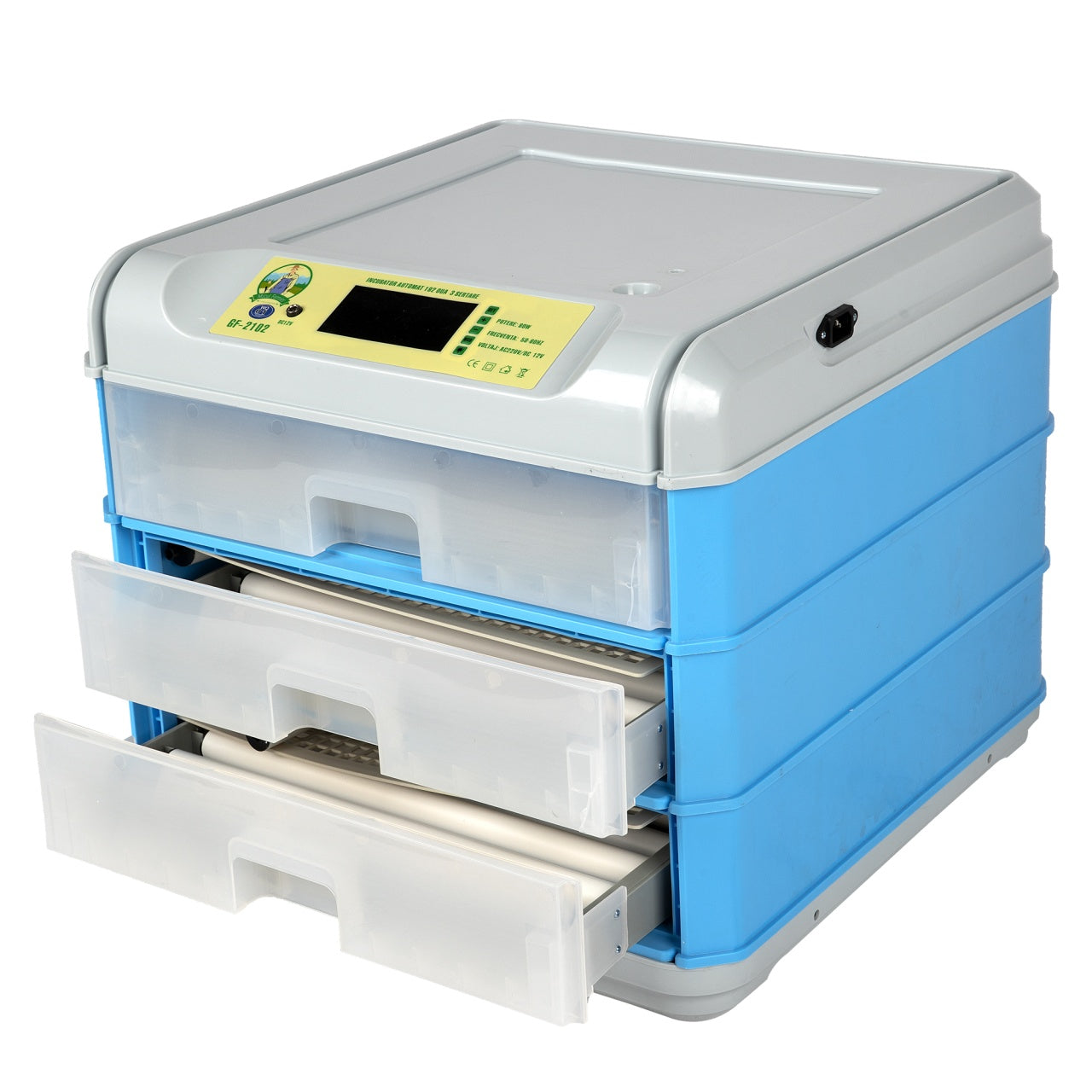Incubator electric Micul Fermier capacitate 192 oua, 3 etaje