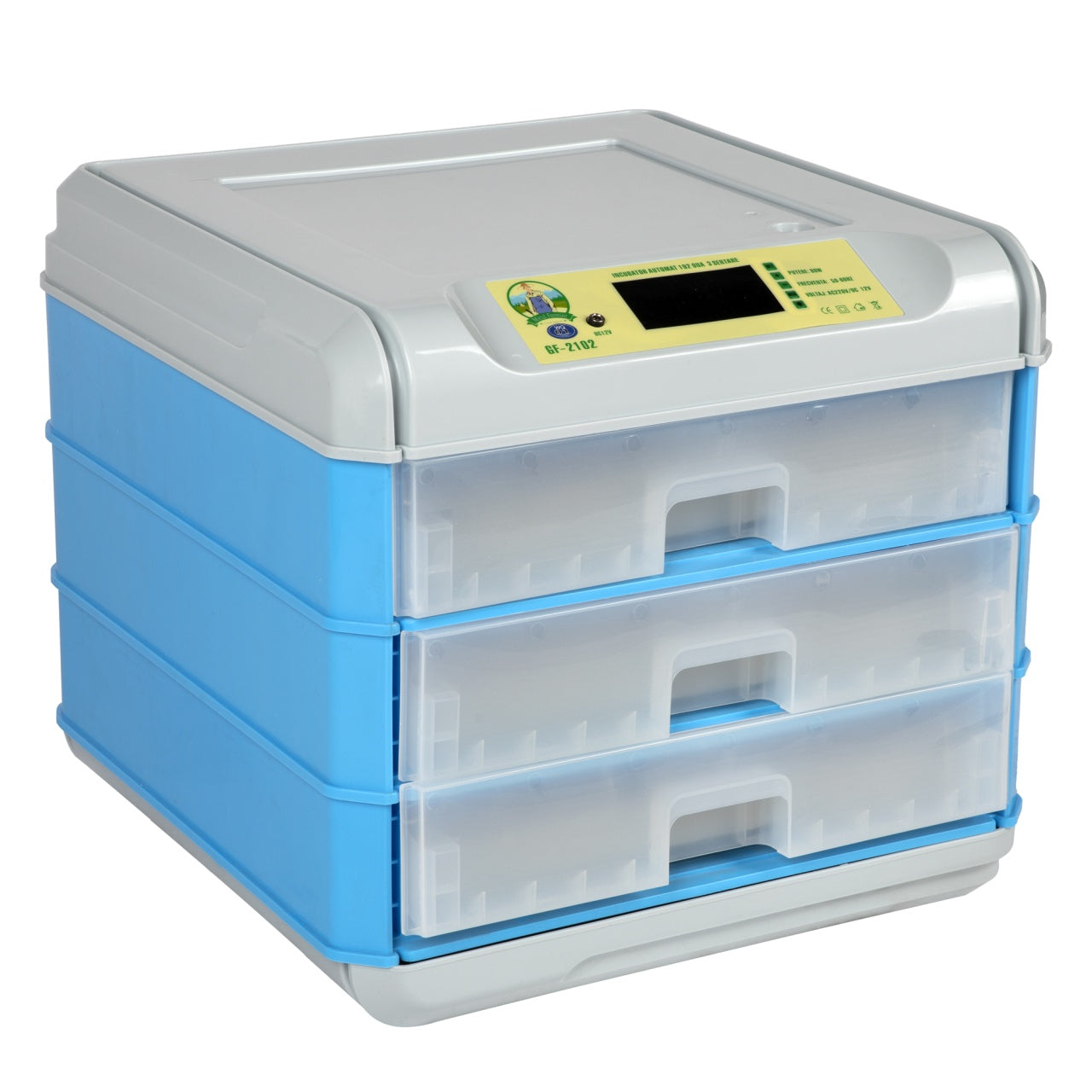Incubator electric Micul Fermier capacitate 192 oua, 3 etaje
