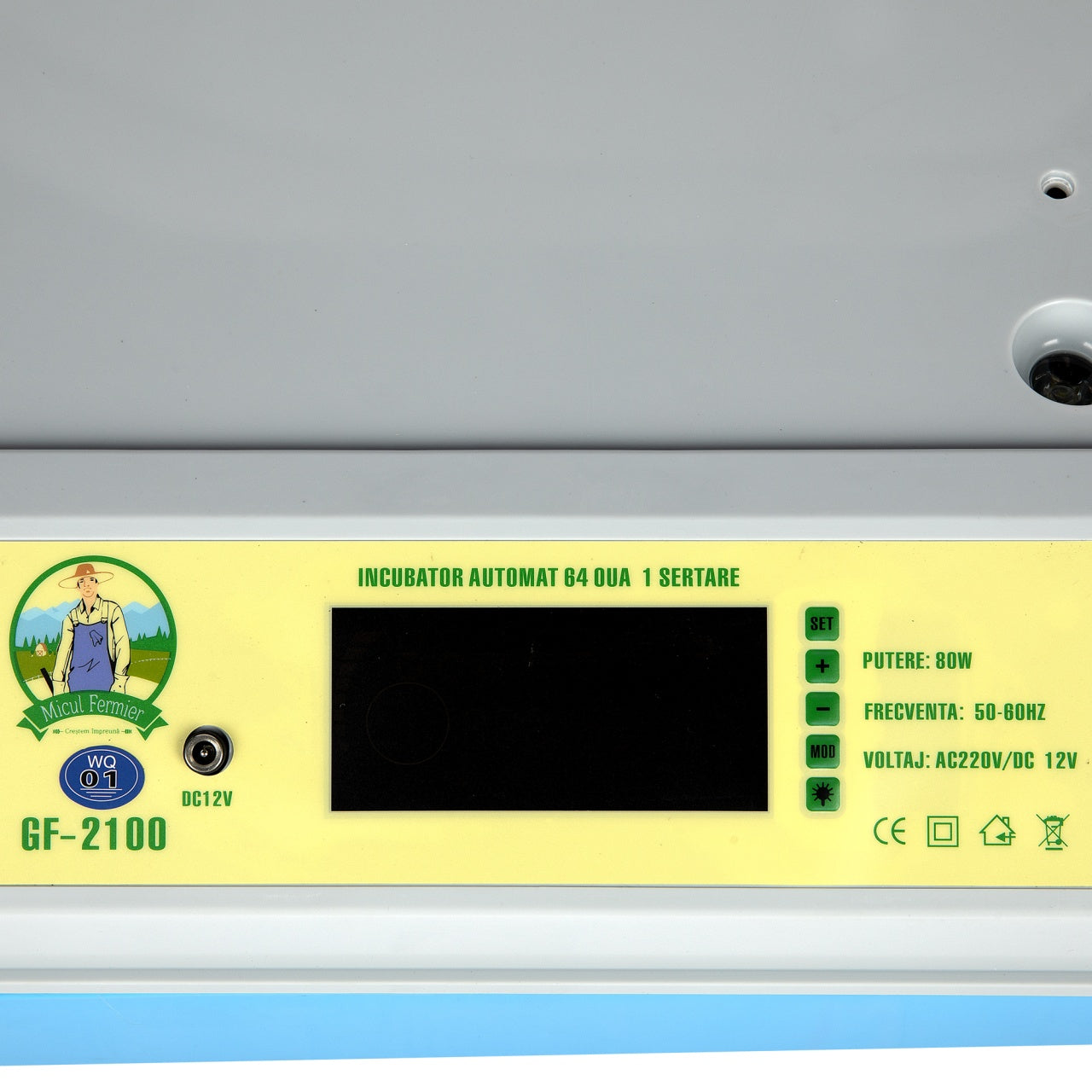 Incubator electric Micul Fermier capacitate 64 oua