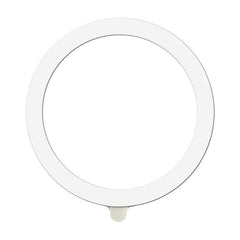 Inel Magnetic MagSafe Silicone pentru Apple iPhone seria 12 / 13 / 14 Alb
