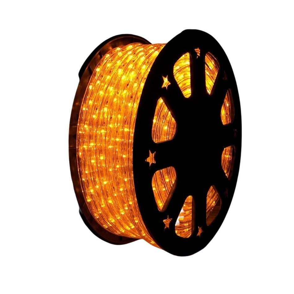 Instalatie Craciun, 30 m, 720 Led-uri, Furtun Luminos, Alb cald, Transformator, Sectionabila, 220 V, Kaveny