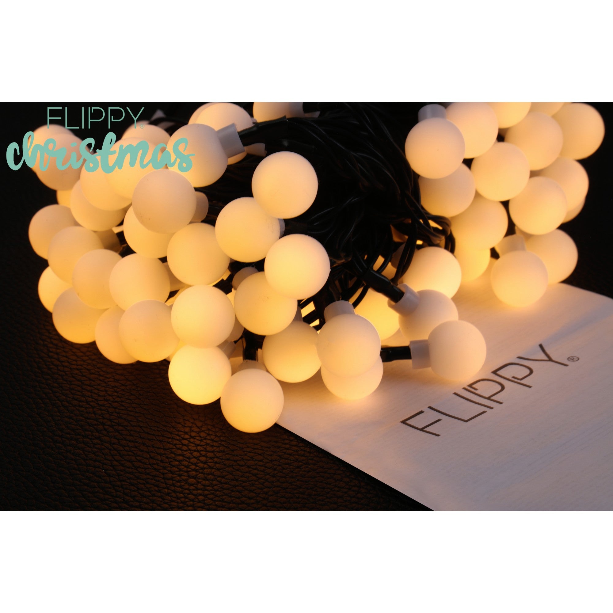 Instalatie Craciun, 5 metri, 20 de LED-uri cu ornament tip Bulb, 8 jocuri de lumini alb cald, cu energie solara, liniar, interior/exterior, Kaveny