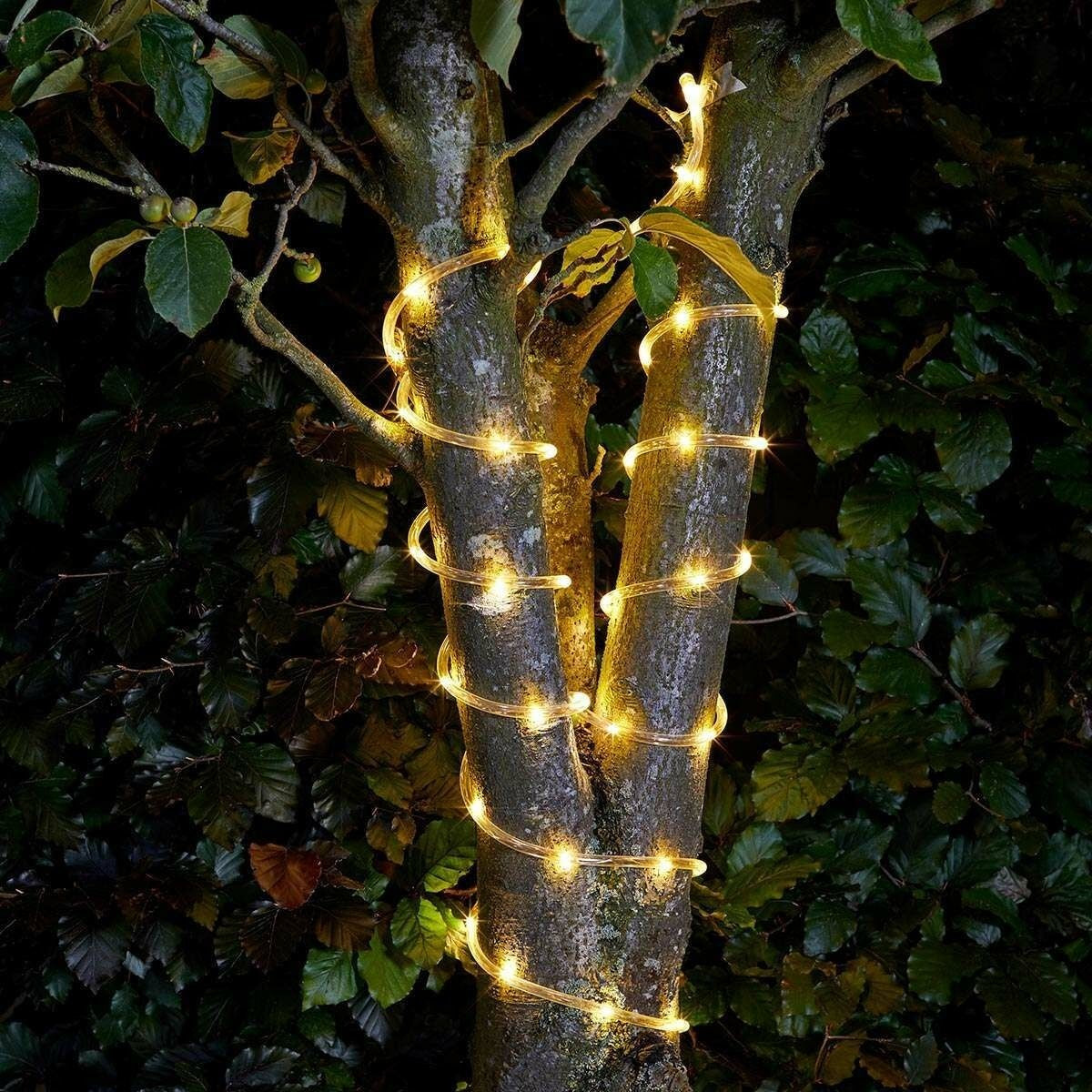 Instalatie Craciun, 54 m, 1296 Led-uri, Furtun Luminos, Alb cald, Transformator, Sectionabila, 220 V, Kaveny