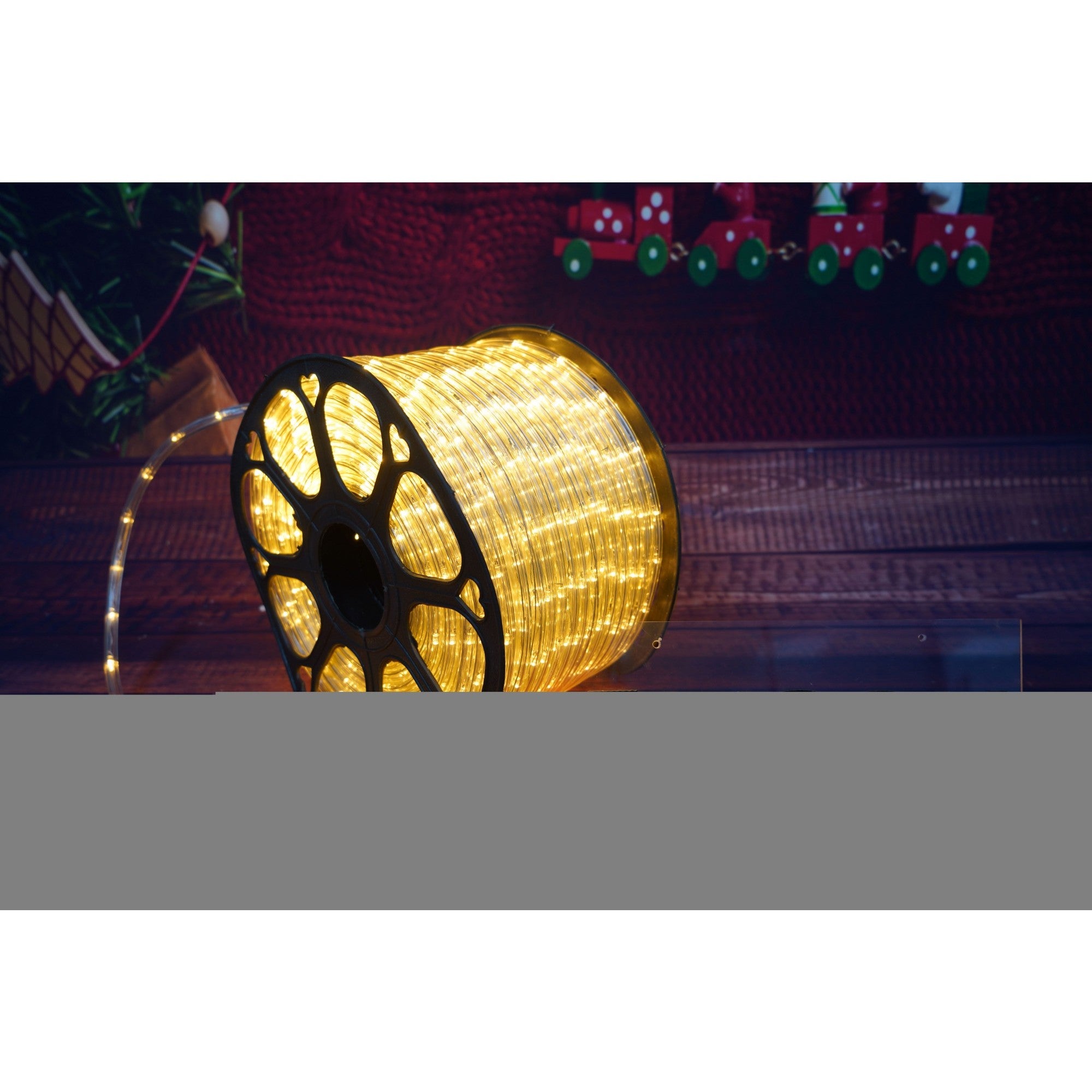 Instalatie Craciun, 74 m, 1776 Led-uri ,Furtun Luminos, Alb cald, 8 jocuri de lumini, Transformator, Sectionabila, 220 V, Kaveny
