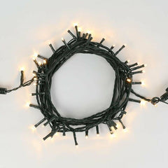 Instalatie Craciun liniara, cu transformator 31V, 32 m, Alb Rece, 320 LED-uri V5, 8 jocuri de lumini, fir verde, Kaveny