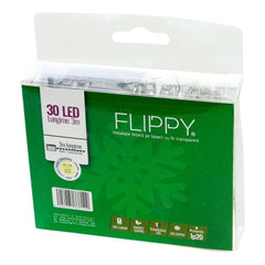 Instalatie de Craciun cu Baterii Tip Liniar, 2 jocuri de lumini, Fir Transparent 3 m 30 LED -uri, Alb Cald