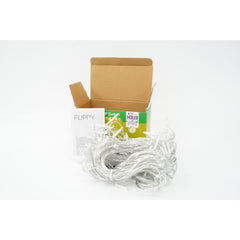 Instalatie de Craciun Kaveny® Tip Franjuri cu Flash, Sectiune 5 m, 143 LED-uri, Interconectabila, Fir Transparent, Alb Cald