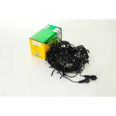 Instalatie de Craciun Kadeny® Tip Franjuri, Flash, cu transformator, 15 m, 429 LED-uri, Interconectabila, Fir Negru, Alb Rece