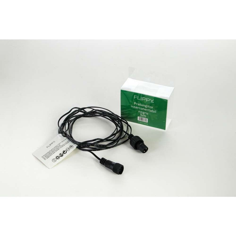 Instalatie de Craciun Kadeny® Tip Franjuri, Flash, cu transformator, 25 m, 715 LED-uri, Interconectabila, Fir Negru, Alb Rece