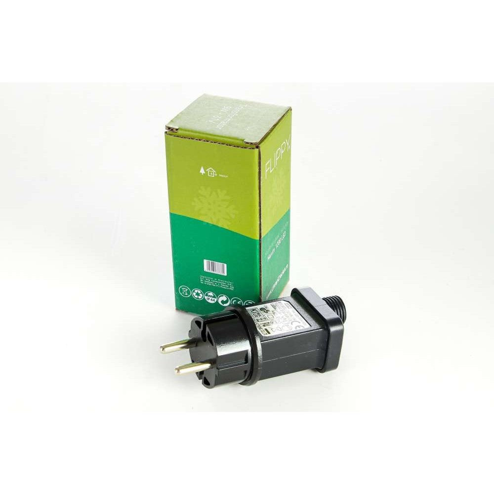 Instalatie de Craciun Kadeny® Tip Franjuri, Flash, cu transformator, 40 m, 1144 LED-uri, Interconectabila, Fir Transparent, Alb Rece