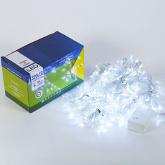 Instalatie de Craciun Kaveny® Tip Perdea, 3 x 3 m, 320 LED-uri, Interconectabila, Alb Rece