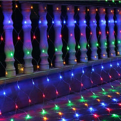 Instalatie de Craciun, Kaveny®, Tip Plasa, 2 x 2 m, 160 LED-uri, Interconectabila, Multicolor