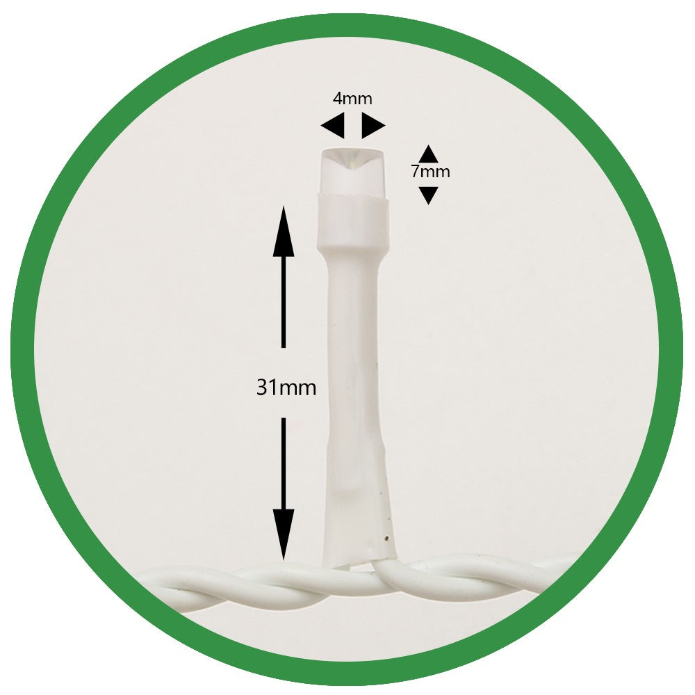 Instalatie de Craciun, Premium Kadeny®, Tip Franjuri cu Flash, 4 m, 132 LED-uri, Alb Rece, Interconectabila