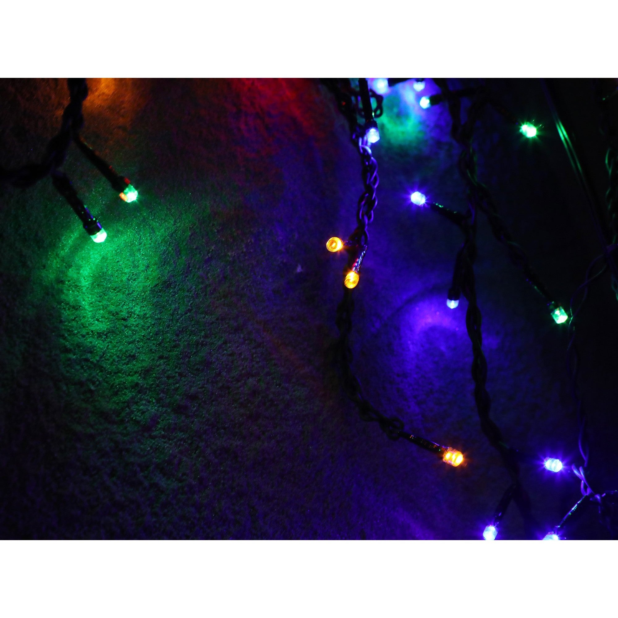 Instalatie de Craciun Premium Kadeny® Tip  Franjuri cu Joc de Lumini 8 m 360 LED-uri Multicolor 2108MC Interconectabila