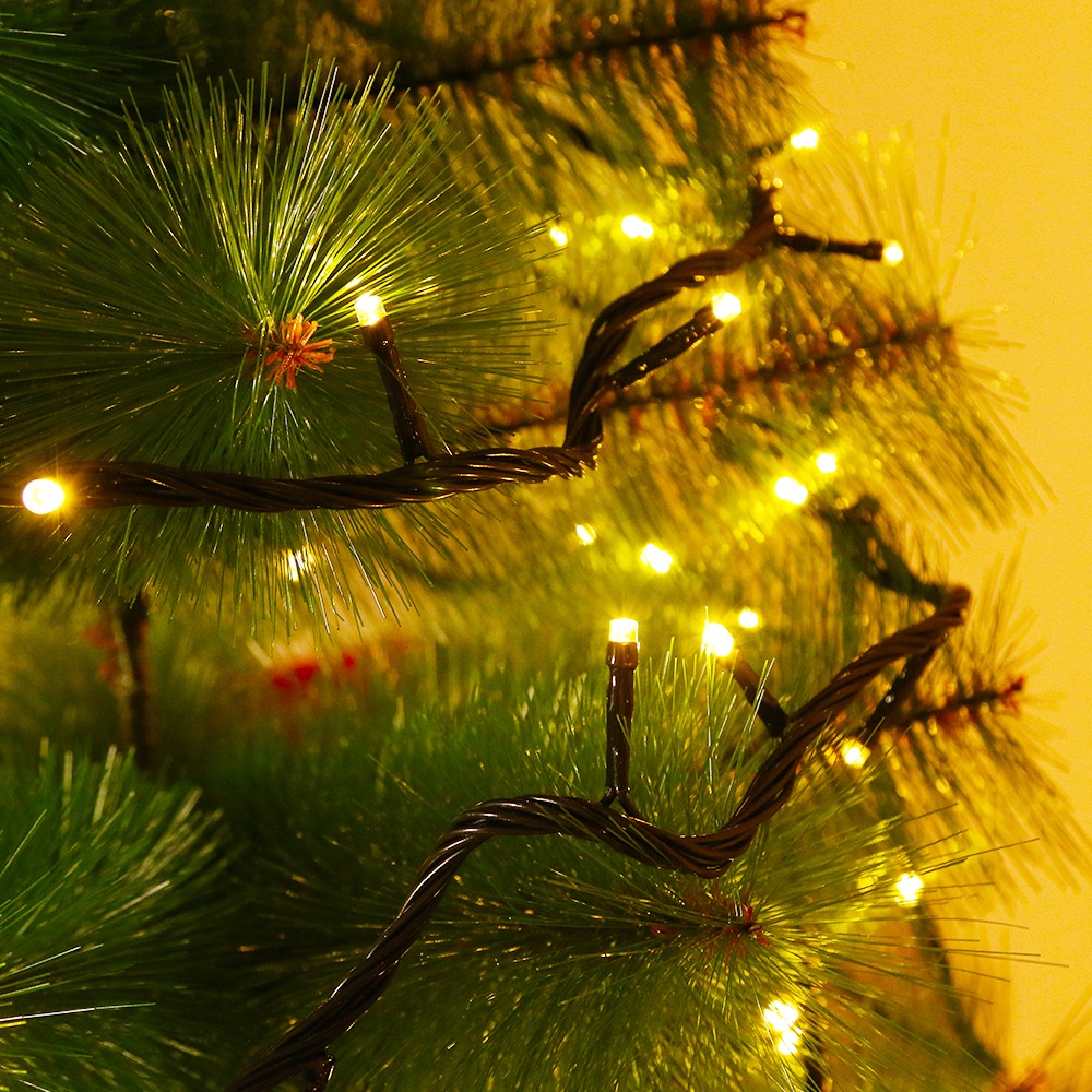 Instalatie de Craciun, Premium Kadeny®, Tip Liniara, 21 m, 300 LED-uri, Interconectabila, Alb Cald